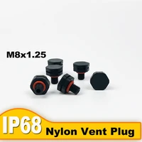 10 pcs m8x1 25 m81 25 nylon vent plug breathable srecw stop plug