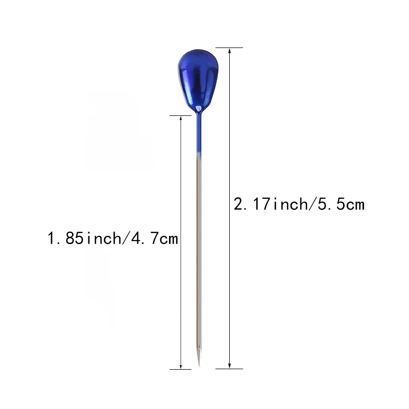 50Pcs Extra Long Pearl Head Pin Straight Sewing Pins for Corsage Dressmaking Florists with Plastic Box |