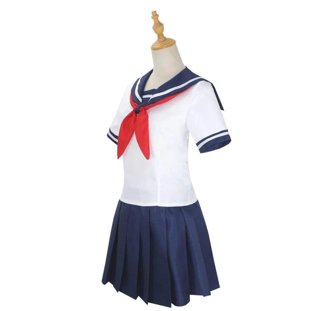 Фото Ayano Aishi Косплей Ayano Aishi Jk Костюм Синтетический парик Аниме Ролевые костюмы Костюмы №3