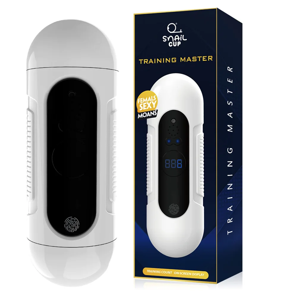 Мужская Автоматическая выдвижная чашка для мастурбации с отпечатком пальца