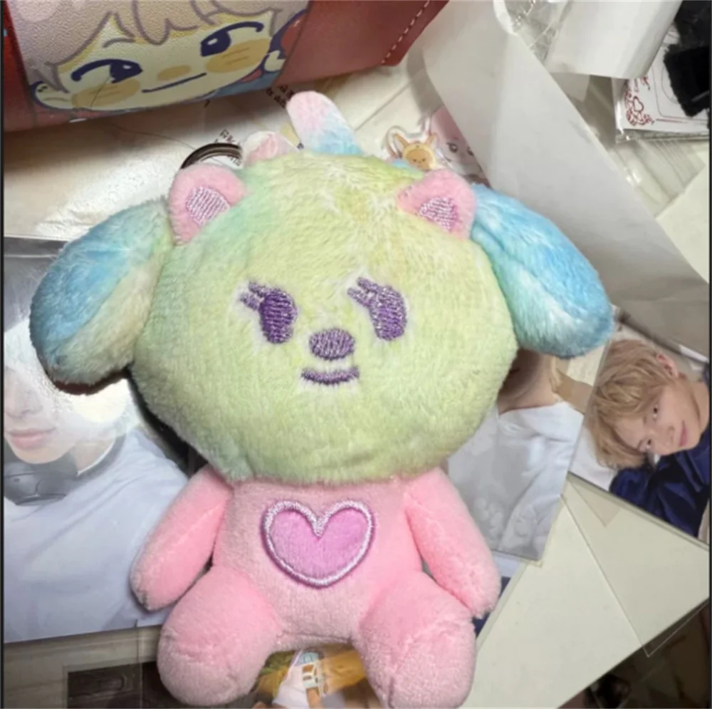 KPOP PPULBATU X SANCTUARY Tie Dye Красочная плюшевая кукла Keychian SooBin YeonJun Сумка Подвеска TaeHyun BeomGyu