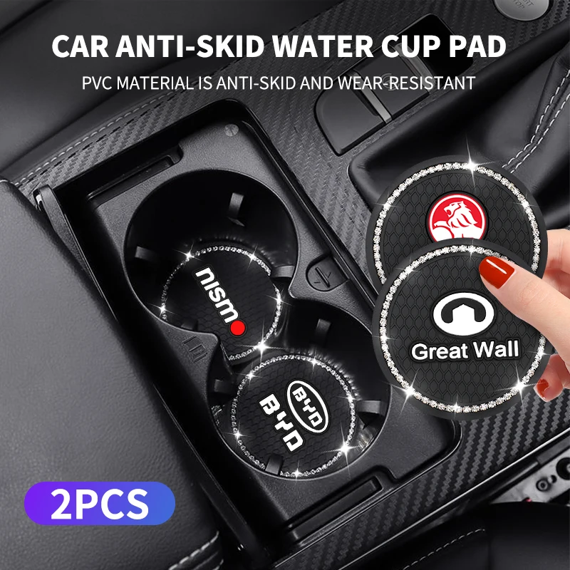 2 шт. алмазные автомобильные подставки подстаканник держатель для бутылки противоскользящая подставка для Volkswagen VW Golf MK1 MK2 MK3 MK4 MK5 MK6 MK7 MK8 аксессуары