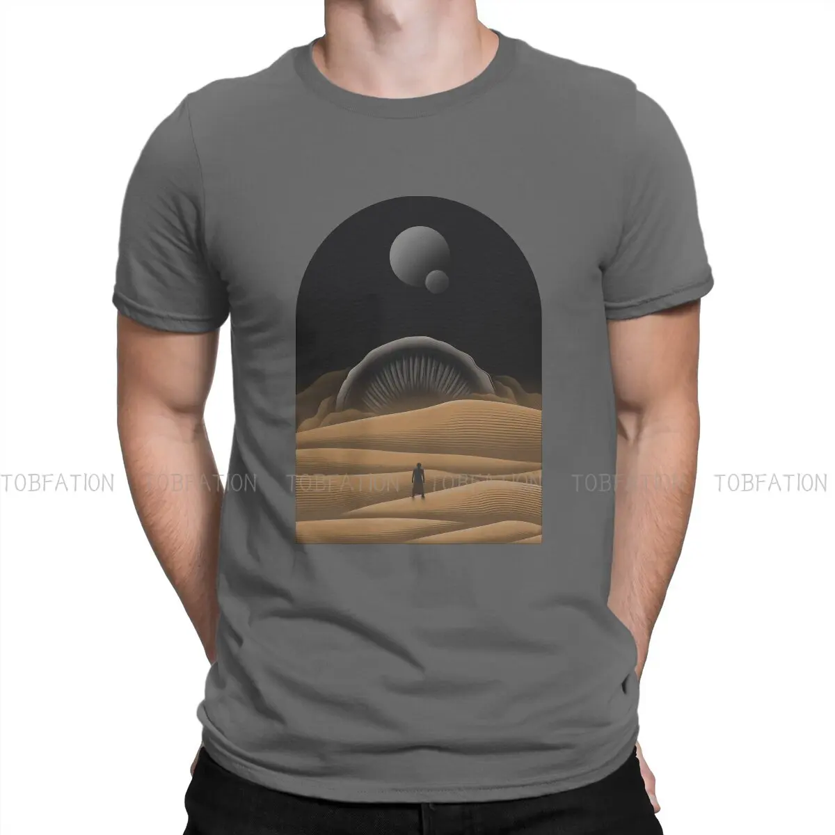 

Dune Denis Villeneuve SFWA Precious Resources Crewneck TShirts Arrakis Distinctive Men's T Shirt Funny Tops Size S-6XL