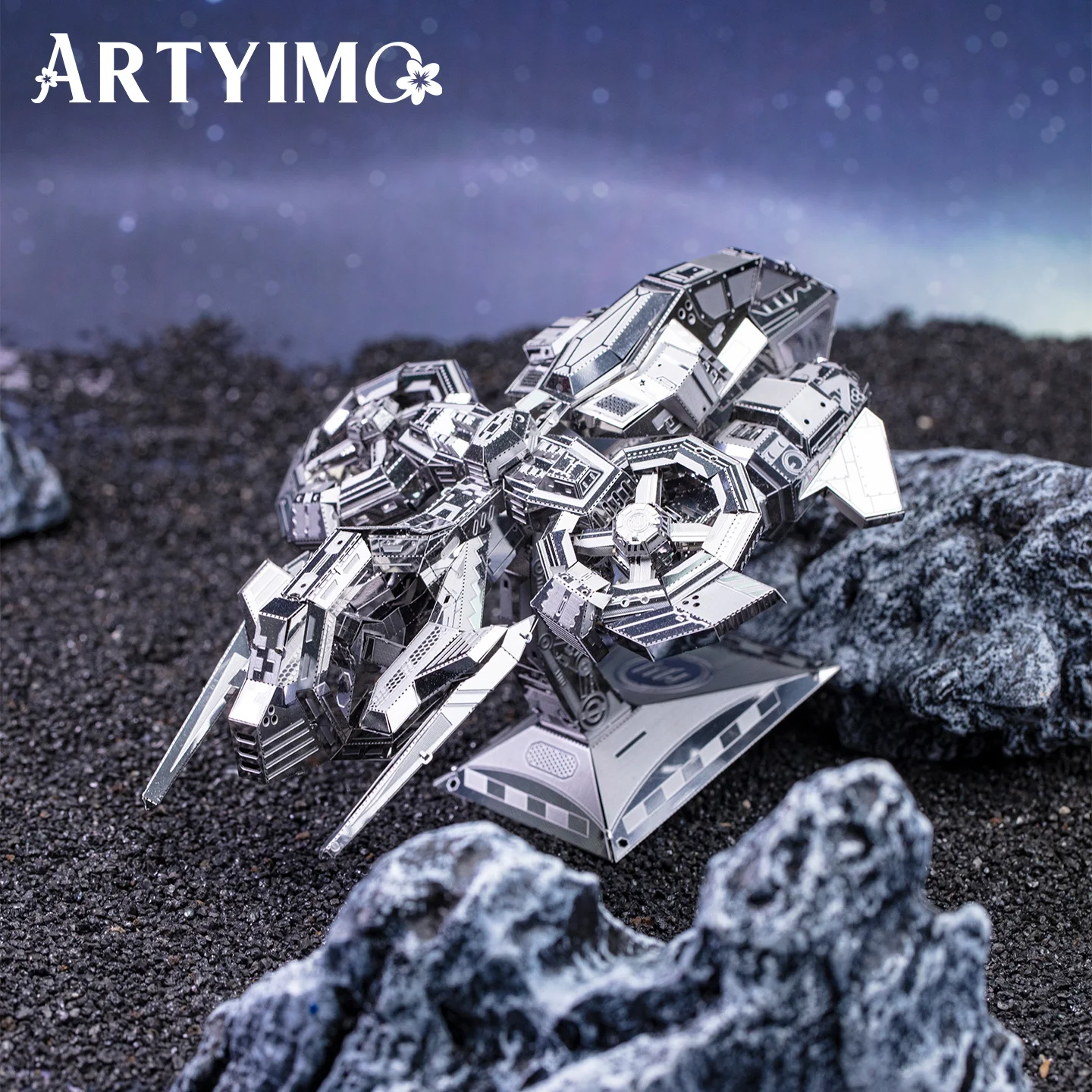Фото ARTYIMO Thunder Hawk Silver 3D металлический пазл-конструктор, головоломка, украшение для стола, подарок на Рождество, Хэллоуин, день рождения №5