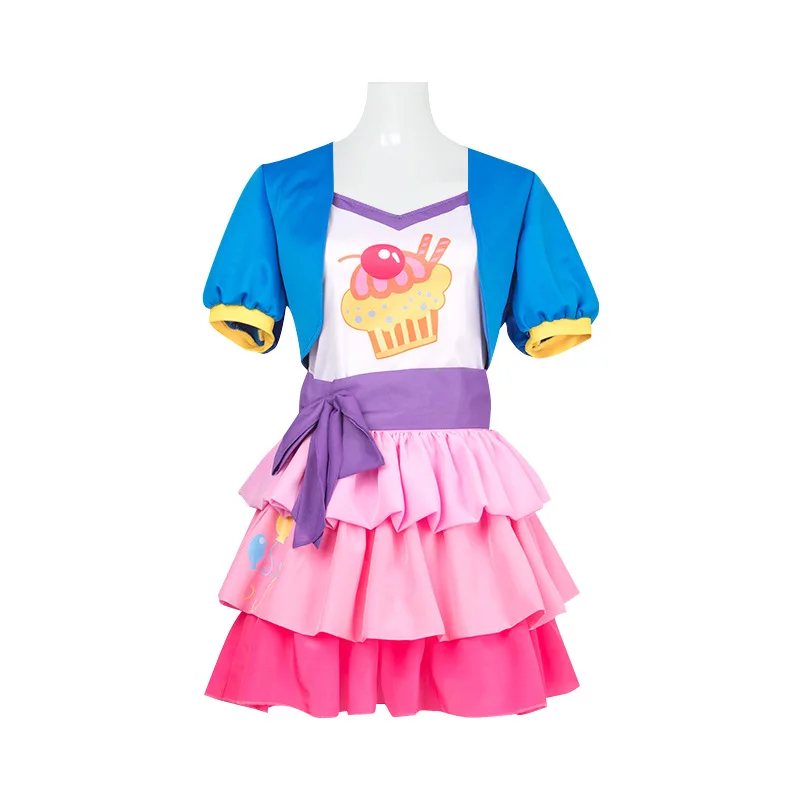 My Girls Women Little Pony Pinkie Pie Human Cosplay Costume Female Pink Halloween Carnival Costumes Custom Made