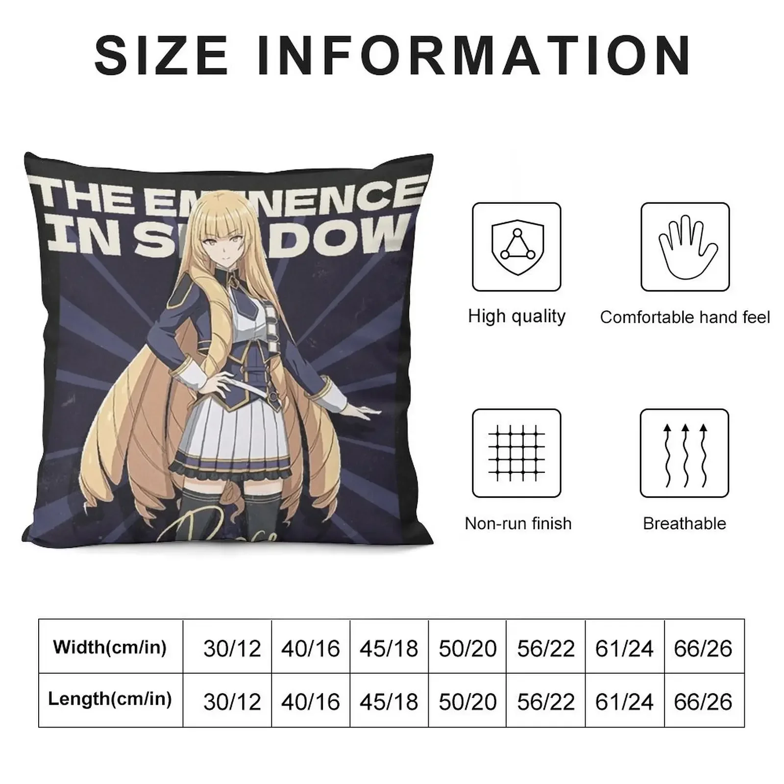 Роза Ориана The Eminence in Shadow Подушка полиэстер