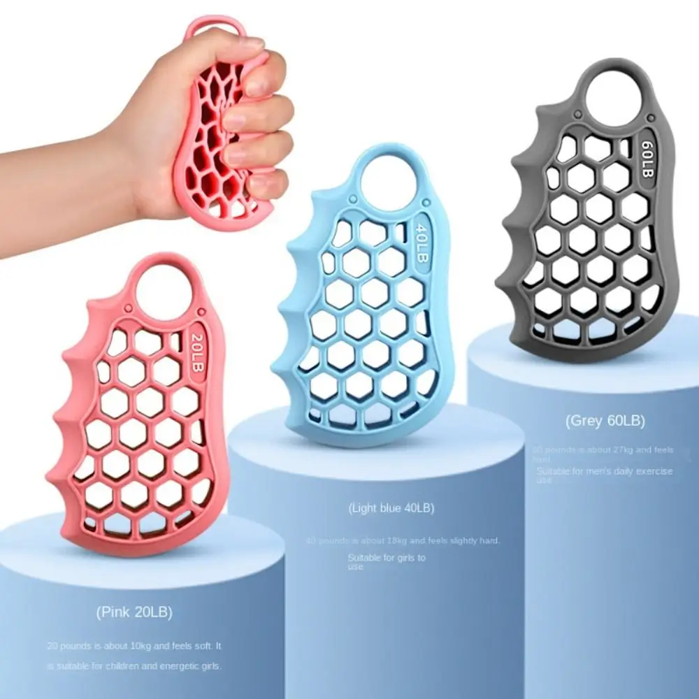 Фото Тренажер для развития силы хвата Honeycomb Grip, шестигранный эргономичный тренажер для пальцев 20/40/60 фунтов с кольцом для переноски №1