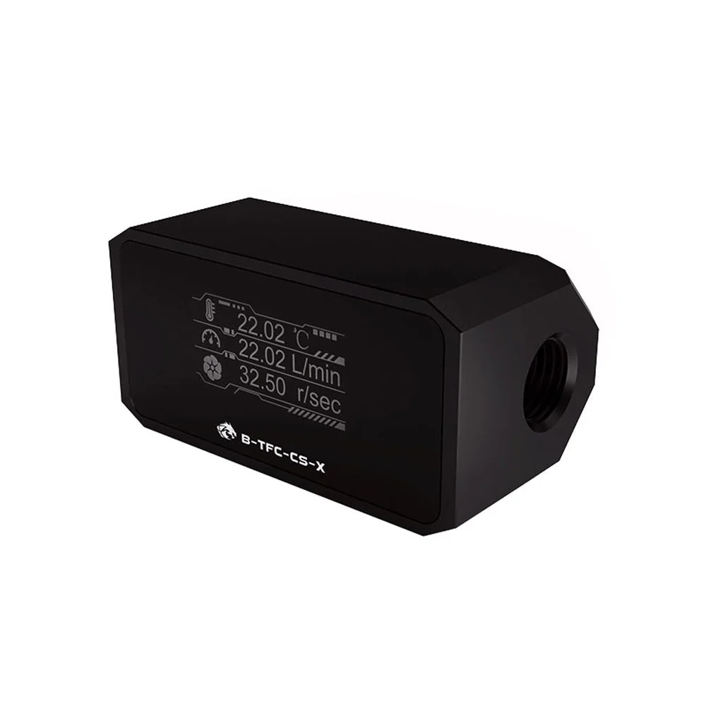 

B-TFC-CS-X Digital OLED Display Flowmeter Water Cooling System Real Time Temperature and