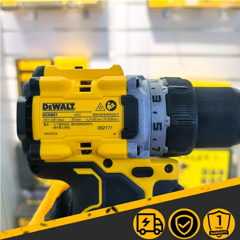 DEWALT DCD801 Бесщеточная аккумуляторная дрель