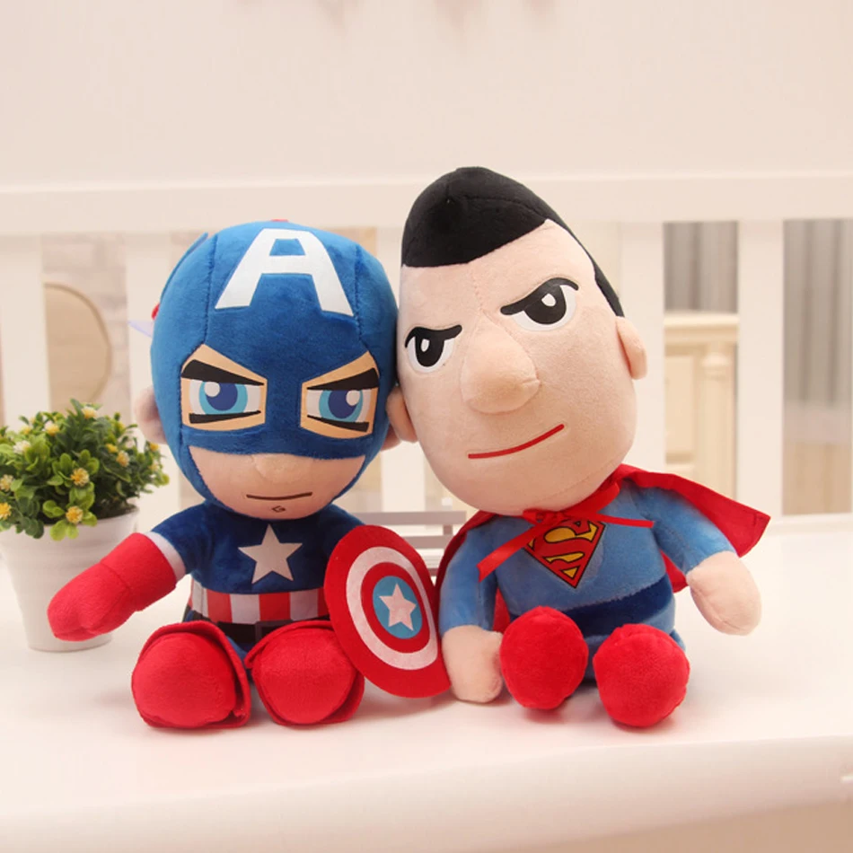 

27cm Disney Marvel Avengers Soft Stuffed Hero Captain America Iron Man Spiderman Plush Toys Movie Dolls Christmas Gifts for Kids