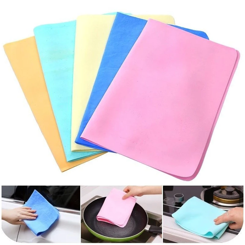 

43*32cm PVA Imitation Deerskin Towel Cleaning Cloth Car Auto home Care Motorcycle Natural Drying Chamois Water Absorption