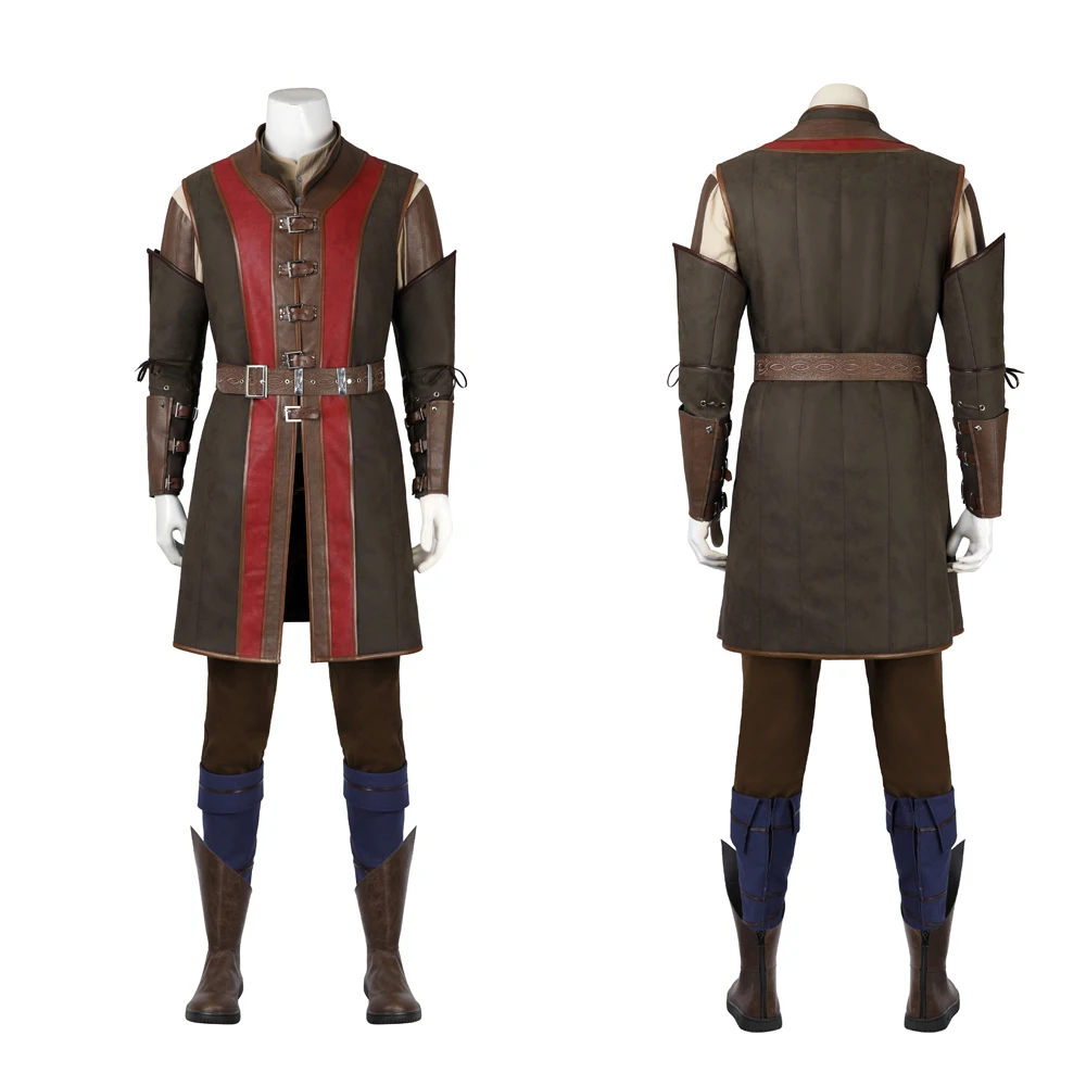 Новый костюм для косплея игры BG3 Wyll бальдура с пальто рубашкой брюками воротами