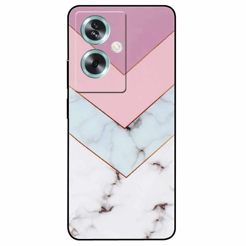 Для OPPO A79 5G чехол A 79 крутой мраморный силиконовый черный окрашенный ТПУ для OPPOA79