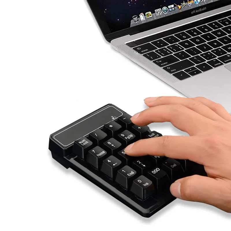 

19 Keys for Bluetooth Wireless Numeric Keyboard Mini Numpad Keys Number Pad Digital Keyboard For PC Accounting Tasks Keypad