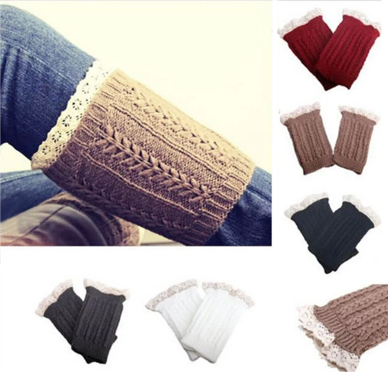 

Women's Knitted Leg Warmer Winter Short Leg Warmers Boot Cuffs Fashion Thermal Ladies Legging Foot Warmer