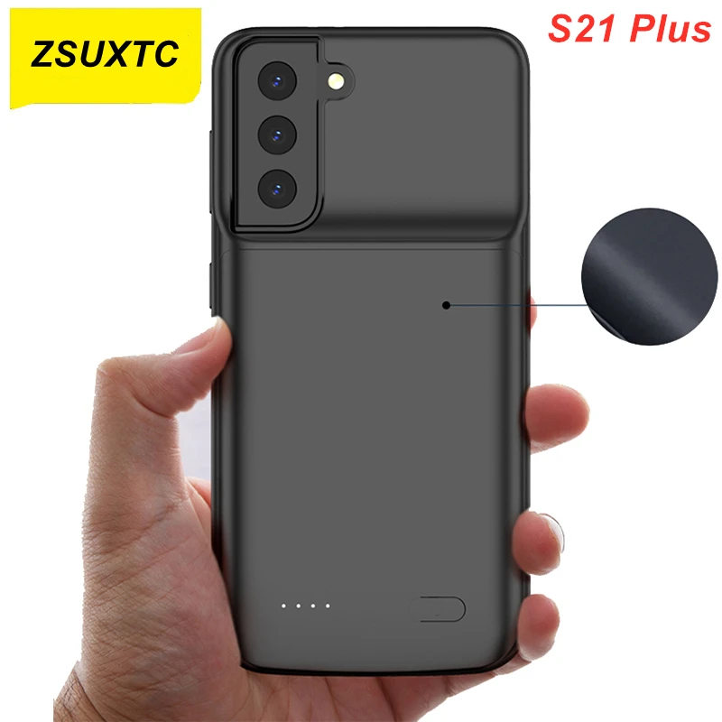 

6000Mah Power Case For Samsung Galaxy S21 Plus Battery Case Charger Bank Power Case For Samsung Galaxy S21 Plus + Battery Case