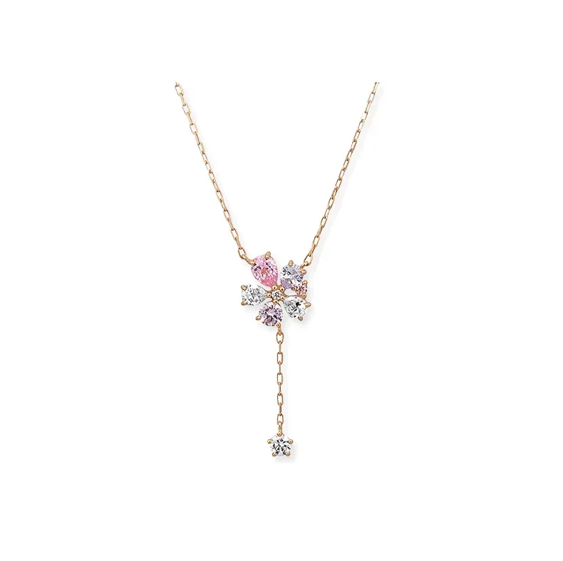 

Irregular Color Petal Necklace Female Clavicle Chain High-Grade Light Luxury