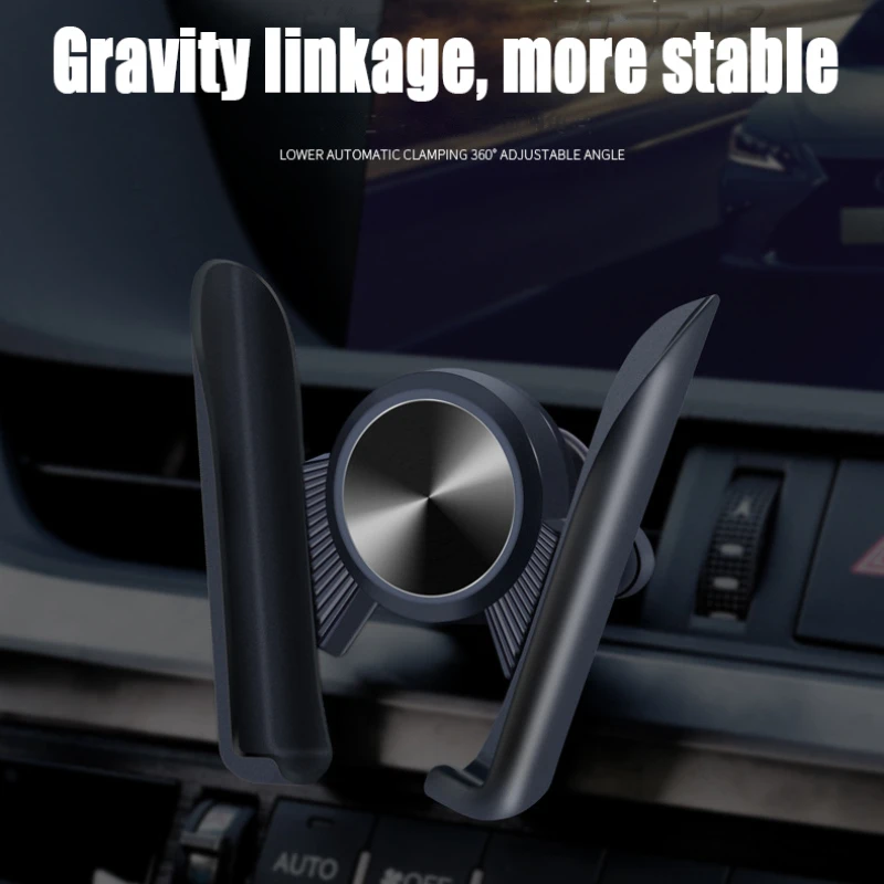 

Gravity Car Phone Holder Support 4.5-6.2 inch Smartphone GPS Air Conditioning Outlet Mobile Stand No Magnetic Mobile Phone Stand