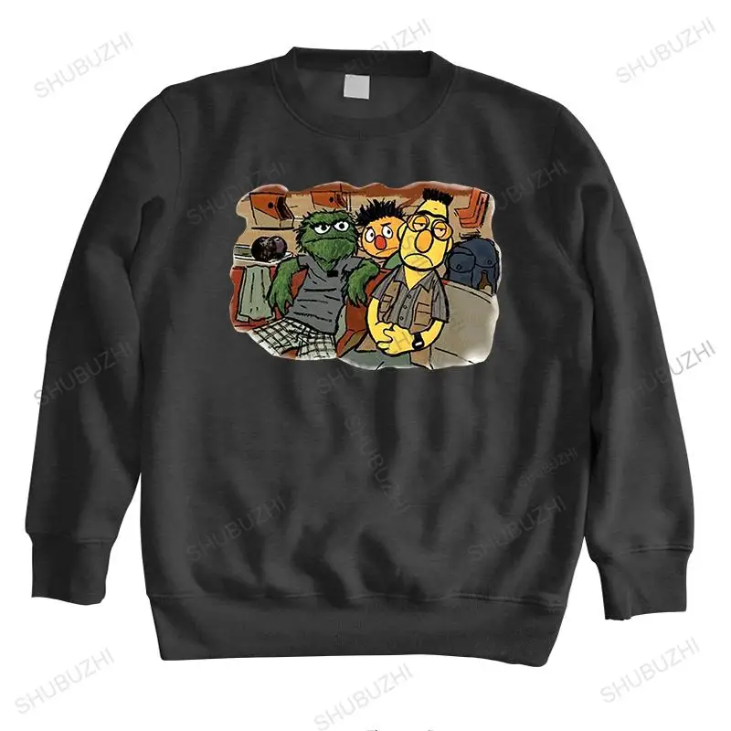 

Man crew neck hoodie The Big Lebowski The Dude Sesame Street Parody Black brand men autumn hoodie unisex sweatshirt men hoodies