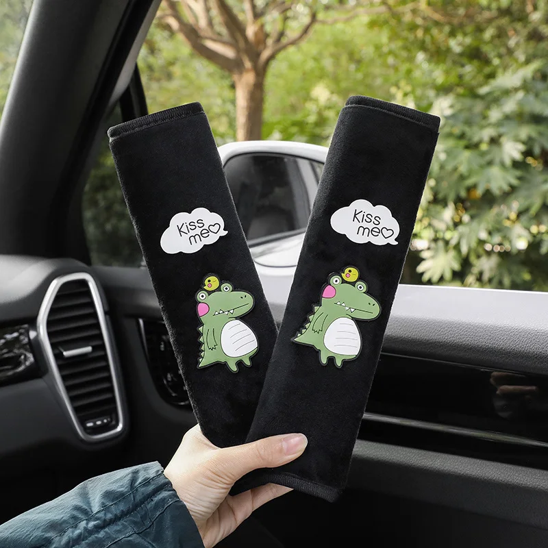 

Cute Cartoon Car Seat Belt Cover Shoulder Strap Harness Cushion Auto Seatbelt Shoulder Pads Children Protector Car Accessories