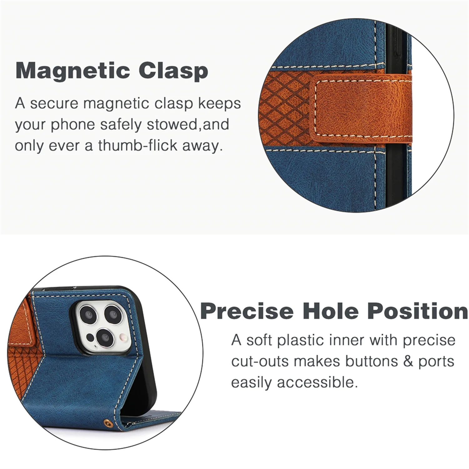 Luxury Flip Leather Wallet Case For iPhone 14 13 12 11 Mini Pro X XS Max XR 7 8 6 6s Plus SE 2020 2022 Magnet Card Slots Cover
