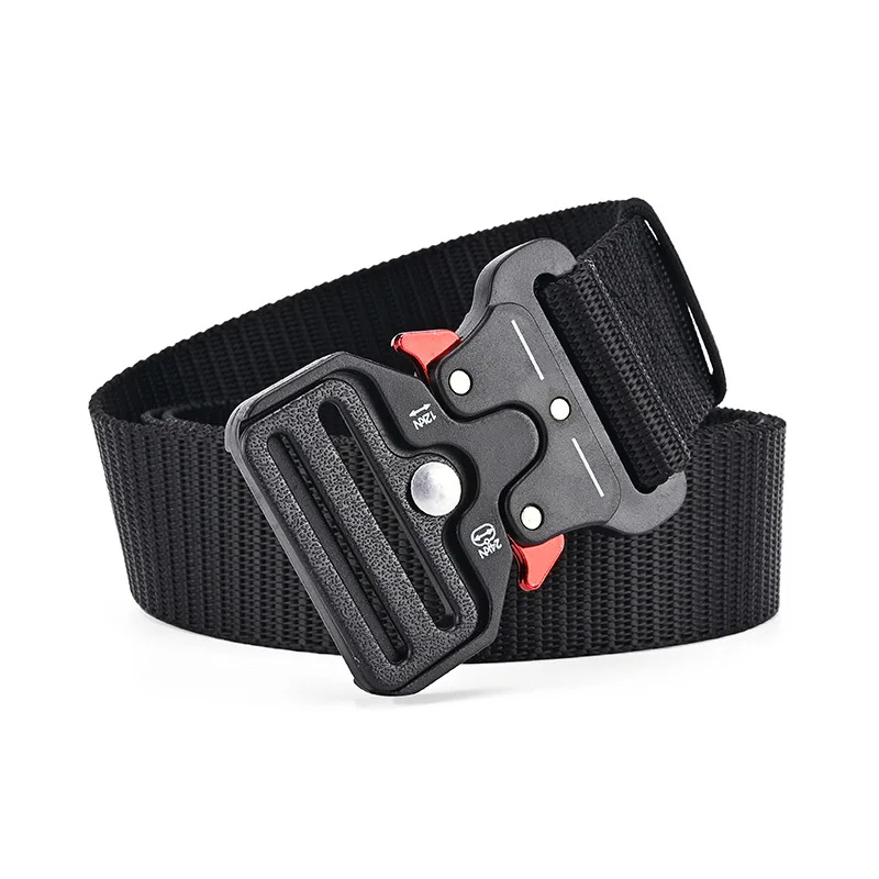 

New Mountaineering Outdoor Multifunctional Molle Tactical Snake Eye Buckle Nylon Canvas Woven Universal Belt for Hunting Belt