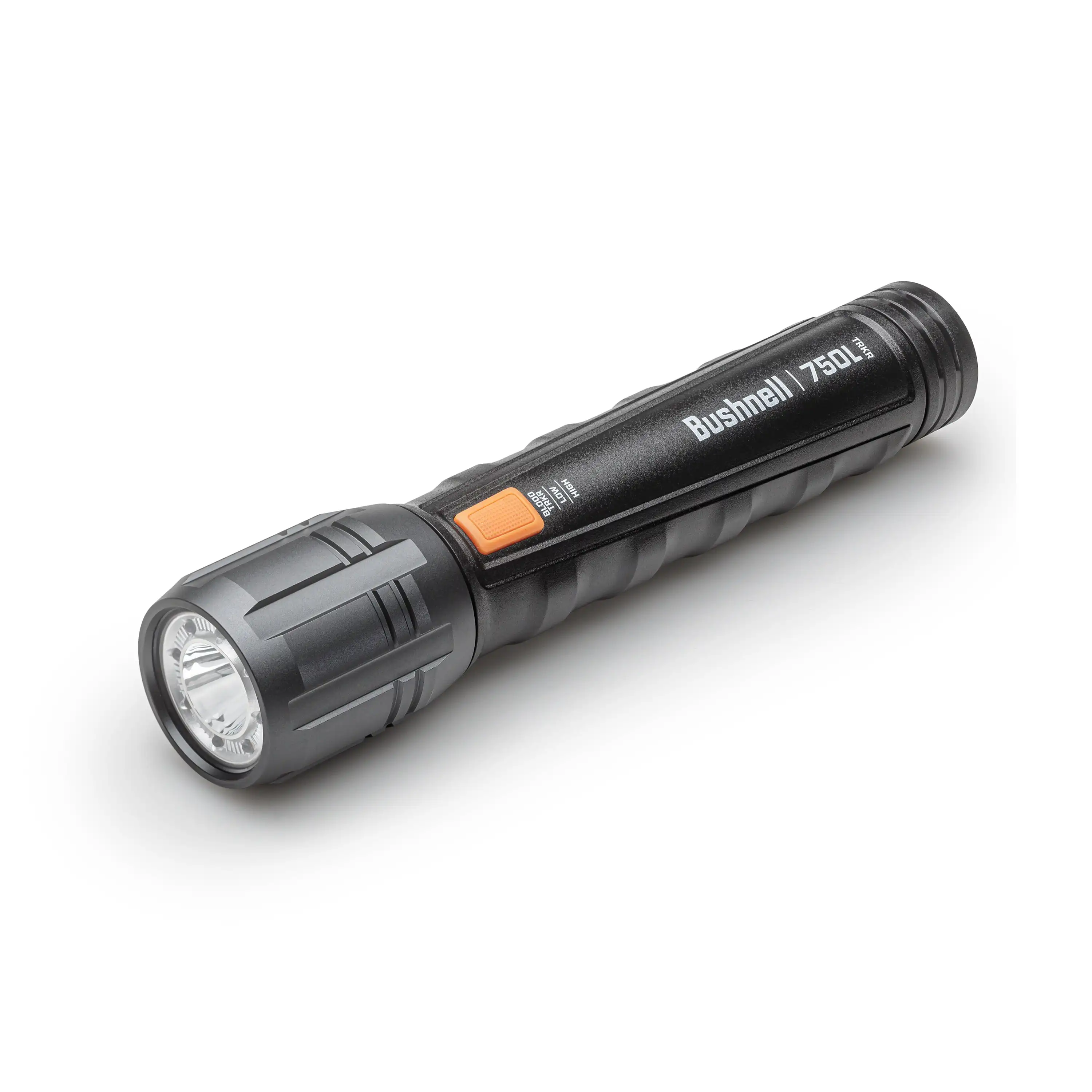 

750 Lumen LED Flashlight (6 AA Batteries Included) - Black & Orange