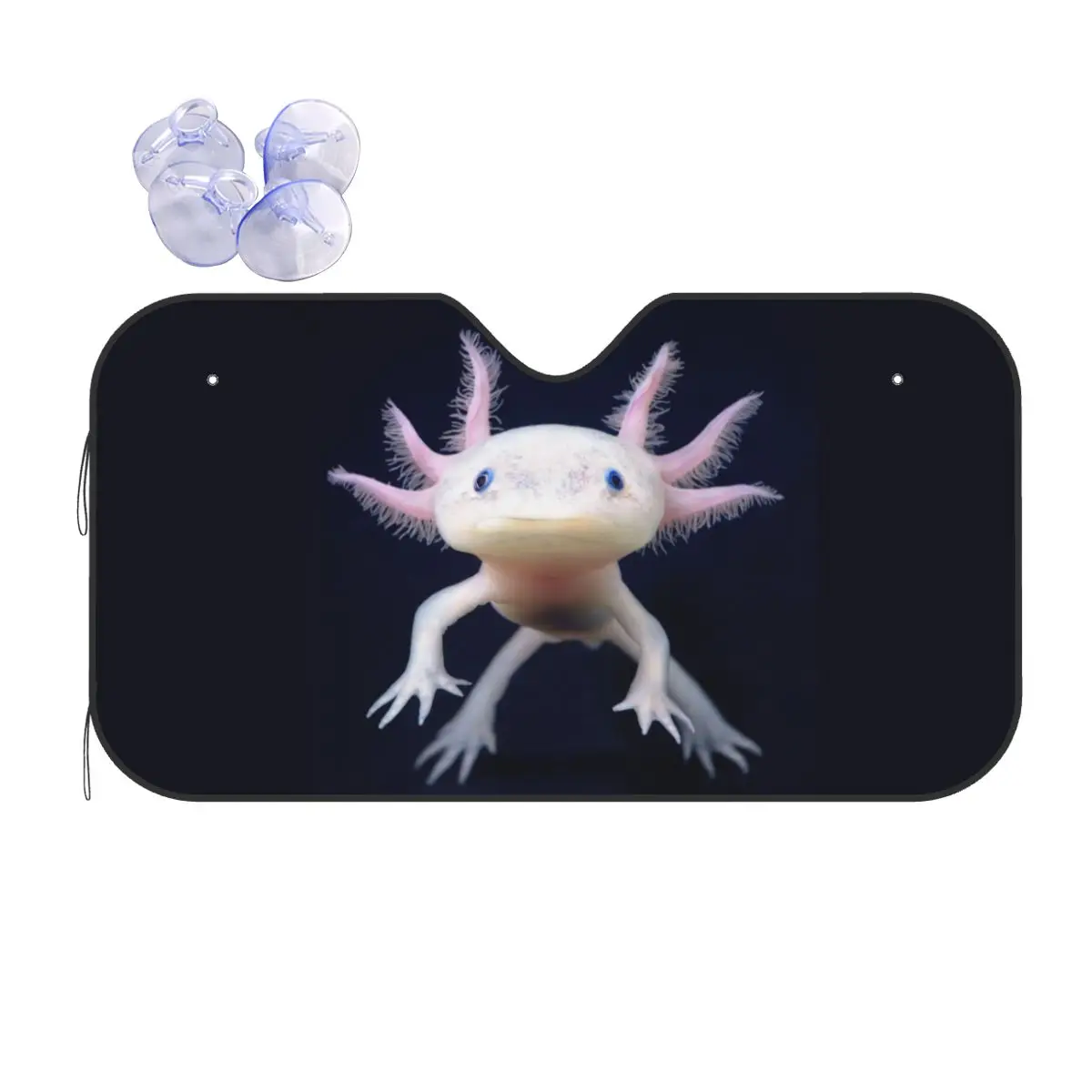 

Kawaii Axolotl Sunshade Windscreen Salamander Universal Cover Front Block Window 70x130cm Sun Visor Sunscreen Curtain
