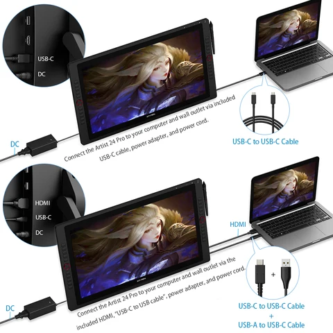 XP-Pen Artist 24 Pro графический планшет с пером