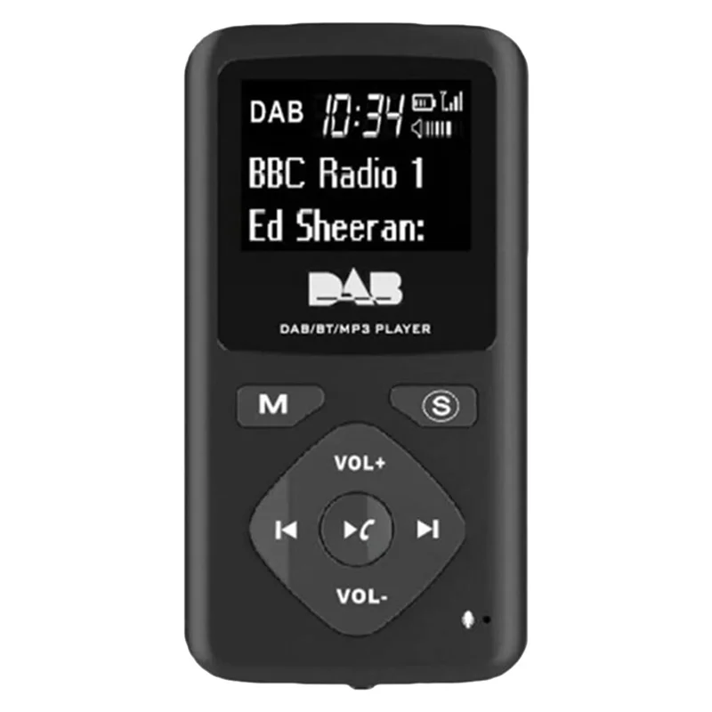 Портативный FM/DAB цифровой Bluetooth-радиоприемник персональный карманный FM