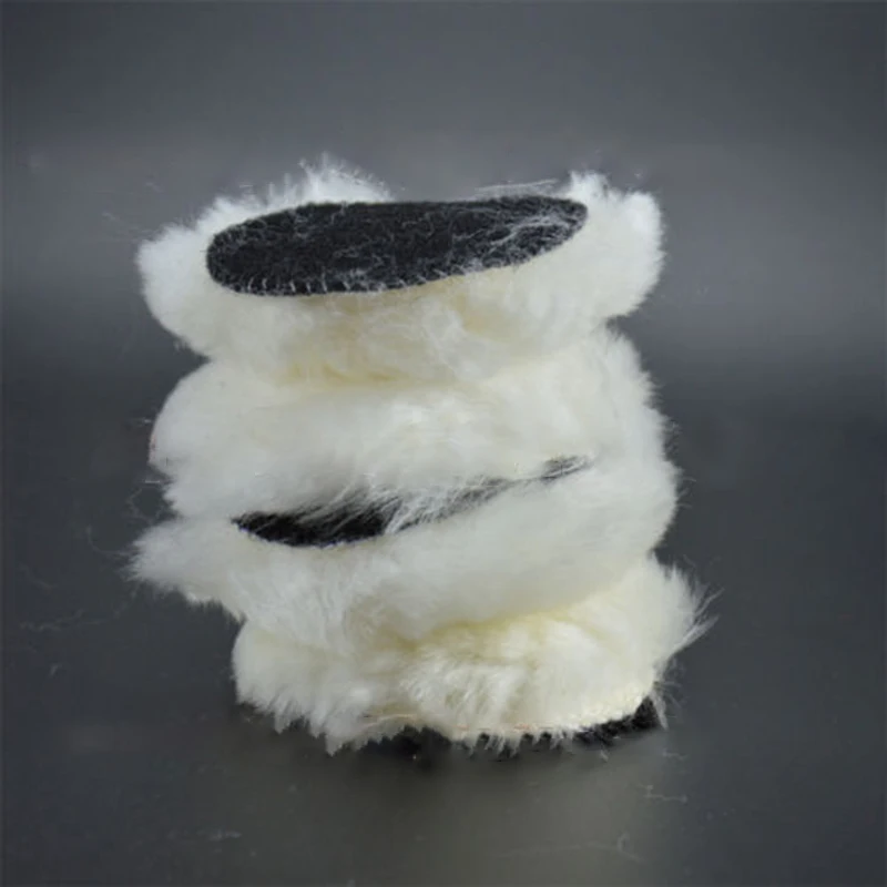 

10 PACK 3 75mm Polishing Buffing Wheel Wool Felt Polisher Disc Pad For Auto Car