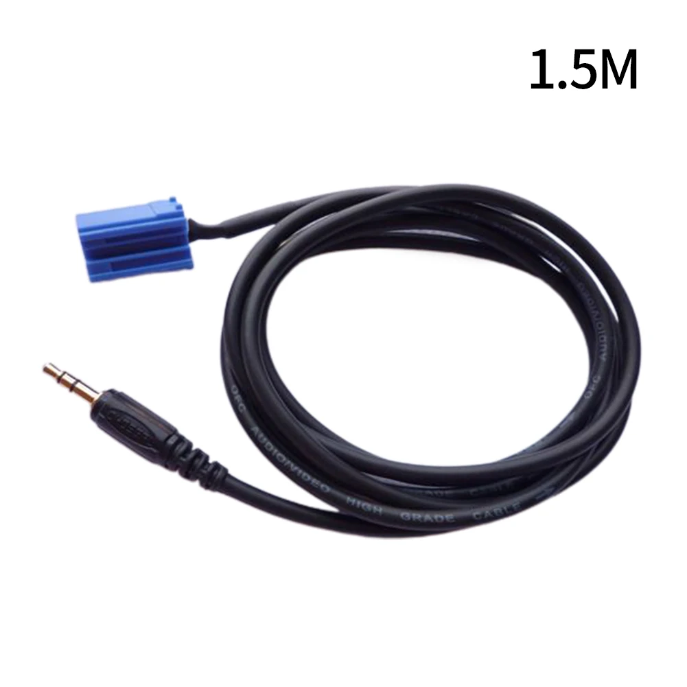 

For Skoda V12V 3.5mm MP3 Audio Cable Car Aux Line In Adapter Audio Cable Line In Adapter 150 Cm 20HZ-20KHZ 35MA 90dB Black