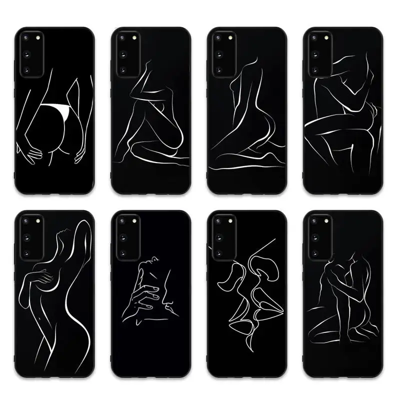 

Sexy Line Art Phone Case for Samsung S10 21 20 9 8 plus lite S20 UlTRA 7edge