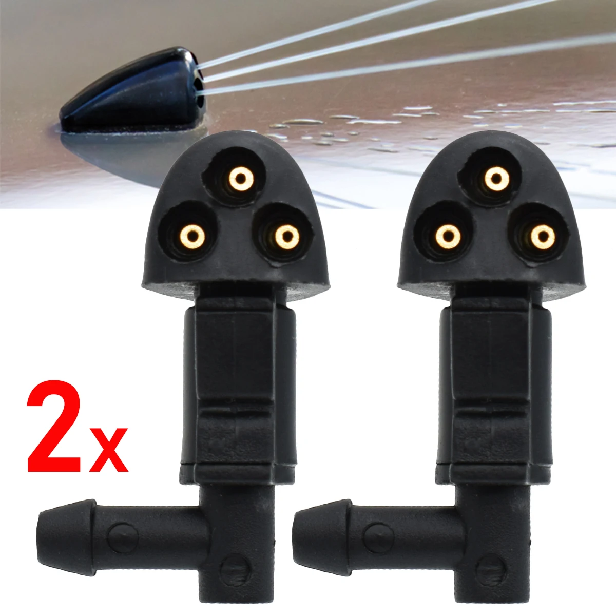 

2 шт., 3 отверстия, насадка для распыления воды стеклоочистителя автомобиля для Chevrolet Cruze 2009-2016, форсунки омывателя 901-955-PZ01 94556605