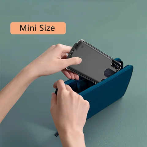 Тип зажима на задней панели Power Bank 10000 мАч Мини-размер Портативное зарядное устройство Type-C/для iPhone/Mirco USB-интерфейсы Powerbank Резервная батарея