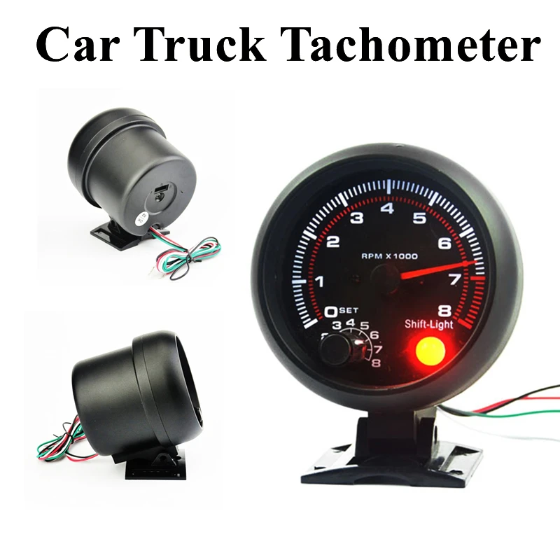 

12 В Автомобильный спидометр для грузовика автобуса 3,75 дюйма подключи и работай дисплей цифровой автомобильный тахоскоп датчик Тахометр Тестер автомобильный аксессуар