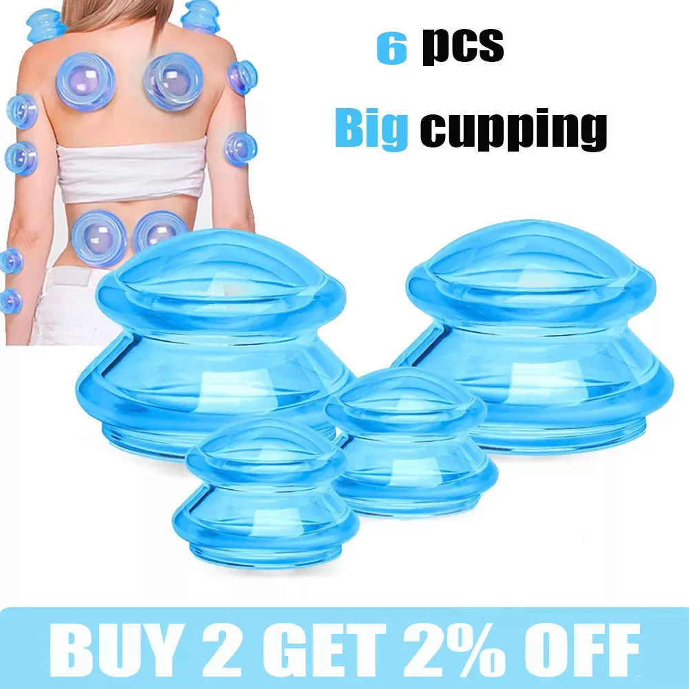 6 шт. вакуумные банки для массажа лица |