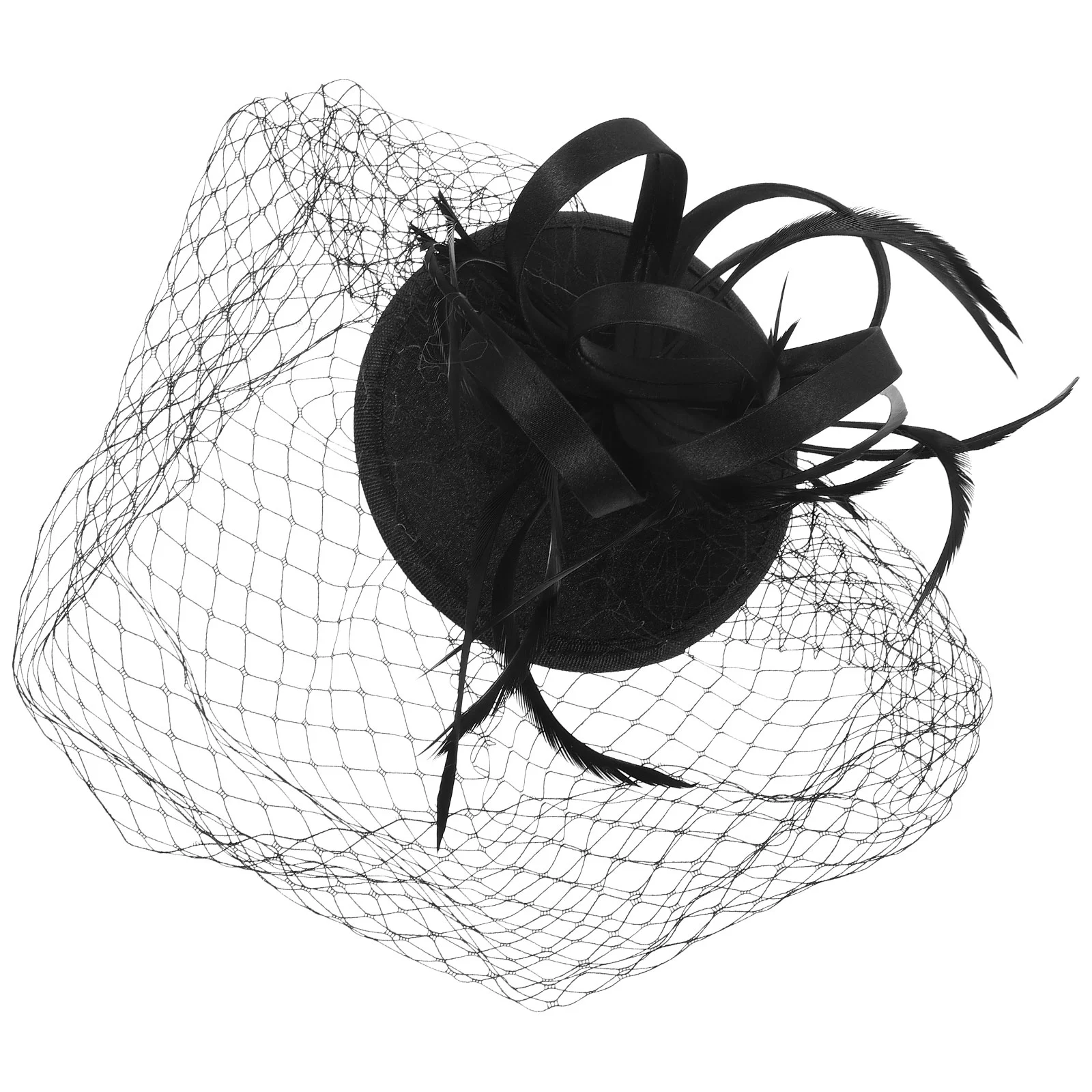 

Hair Accessories Girls Mesh Headdress Fascinators For Women Clip European American Bride Tea Party Banquet