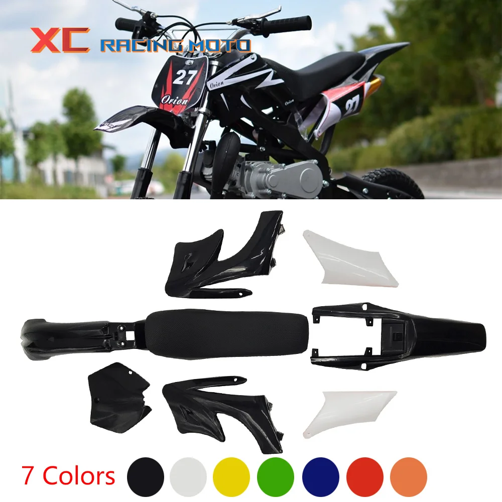 

7 Colors Plastic Fender Fairing Kits Front And Rear Fenders For Chinese 2 Stroke 47cc 49cc Apollo Orion Mini Motor Pit Dirt Bike