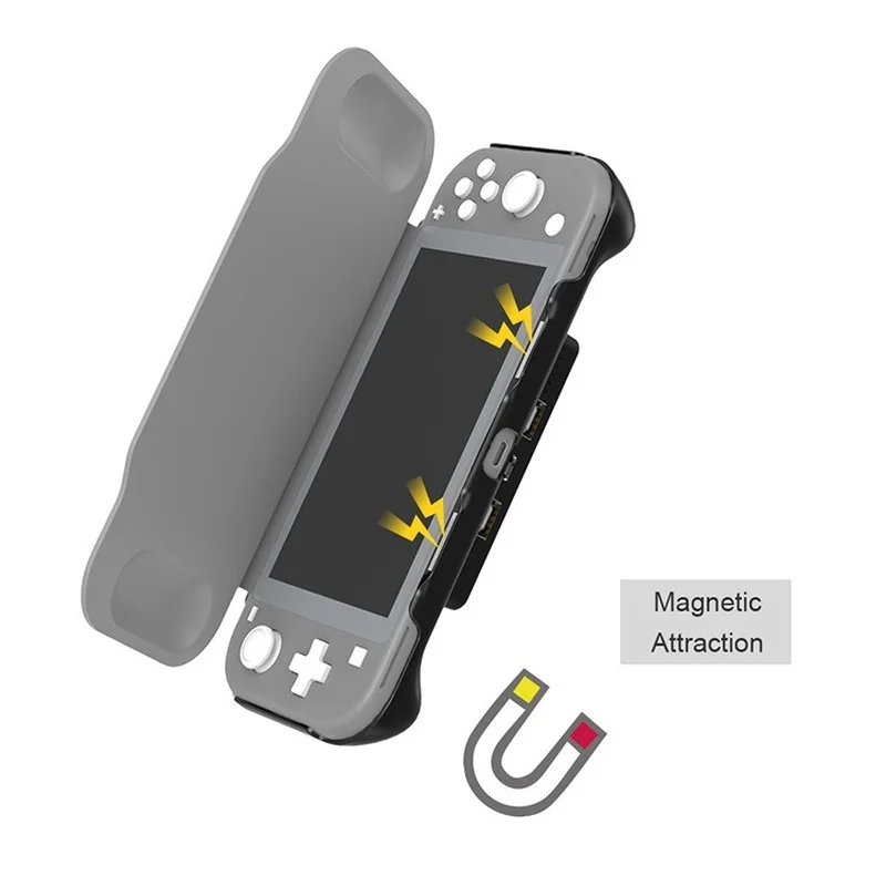 

Чехол-книжка для Switch Lite 5000mA, кожаный, с зажимом сзади