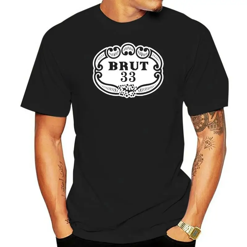 

Brut 33 T-shirt Tee Cologne Hai Karate After Shave 70 Retro Gift New From US