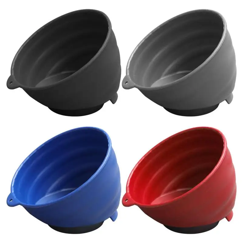 

Nut Holder Magnetic Tray ABS Magnetic Nut And Bolt Organizer Bowl Portable Screw Tray Storage Organizer Car Tool Accessories