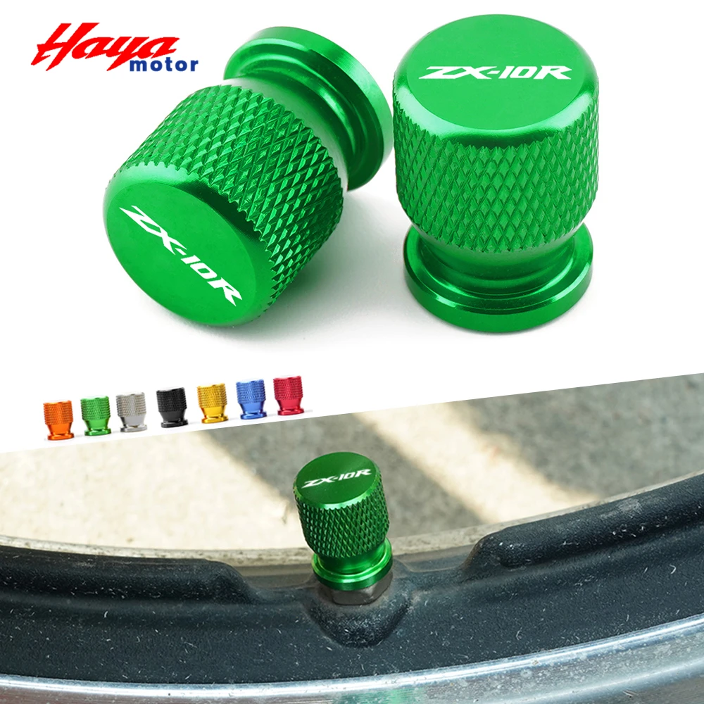 

1 пара для Kawasaki Ninja ZX10R ZX-10R ZX 10R, всесезонные колпачки клапанов колес, герметичная заглушка, крышка стержня, аксессуары для мотоциклов