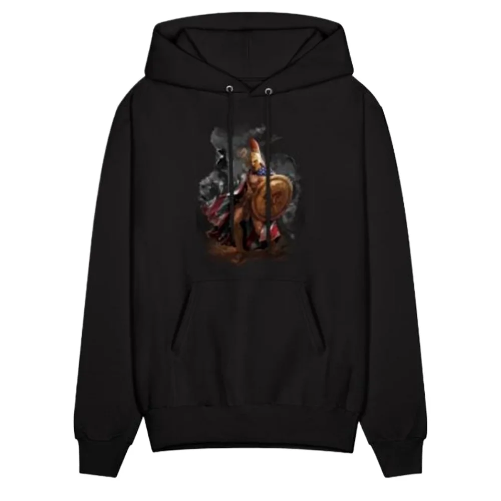 Пуловер Amercian Spartan Warrior толстовка из 100% хлопка удобная повседневная мужская модная