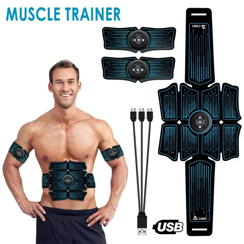 

EMS Abdominal Belt Electrostimulation ABS Muscle Stimulator Hip Muscular Trainer Toner Home Gym Fitness Equipment Women Men