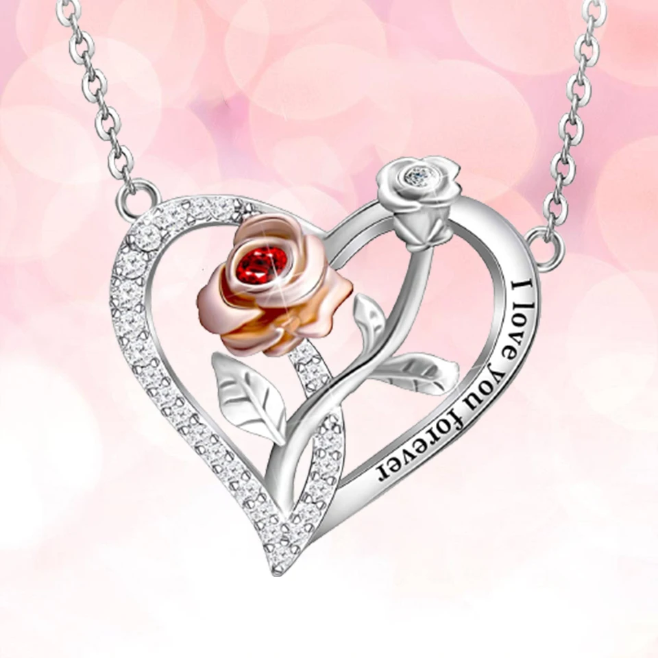 цепочка на шею женская бижутерия подвеска ожерОжерелье с подвеской в виде сердца