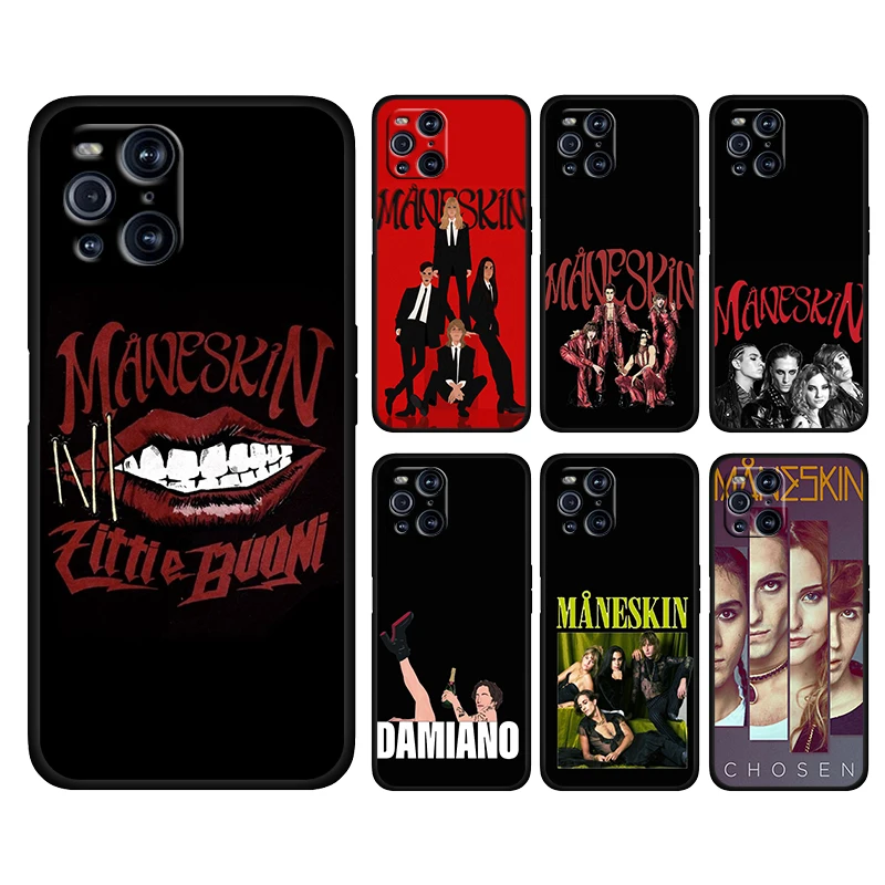 

Maneskin Damiano David For OPPO Find X3 X2 K9 F19 R17 PRO neo Lite K5 K3 Silicone Soft Black Phone Capa Coque Fundas