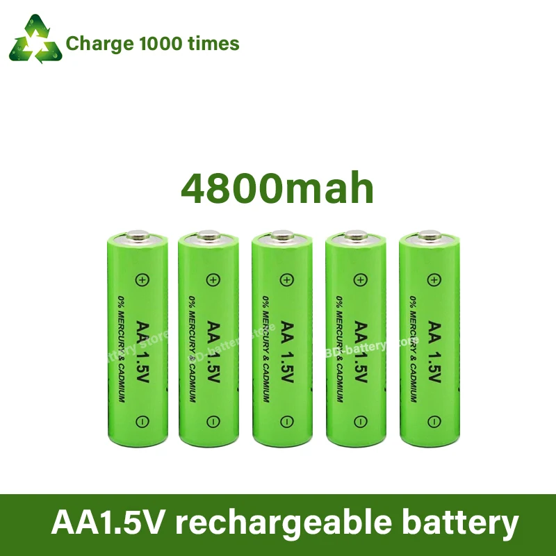 

New3800MAH battery pack AA 1.5V 3800mah Rechargeable For Watch Toys Flashlight Remote Control Camera battery