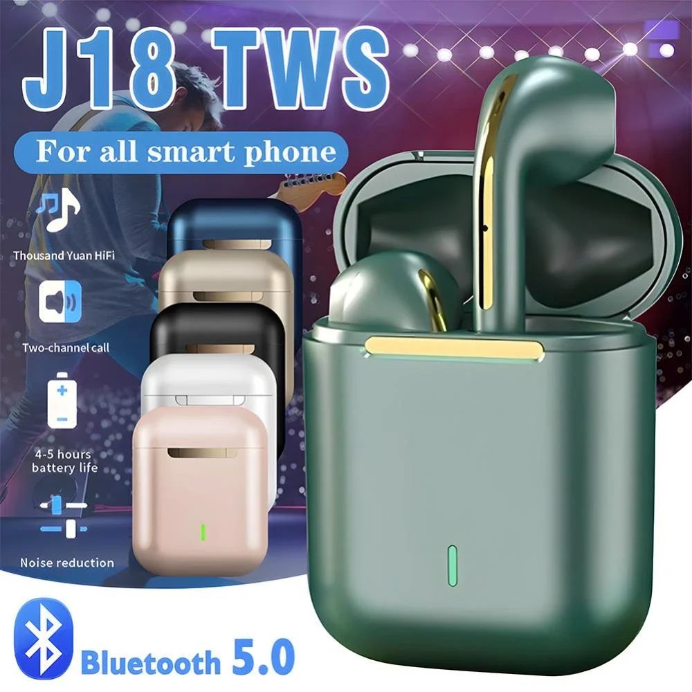 

Беспроводные наушники J18, спортивные TWS наушники-вкладыши с микрофоном, Bluetooth 5,0, сенсорным управлением, Android IOS