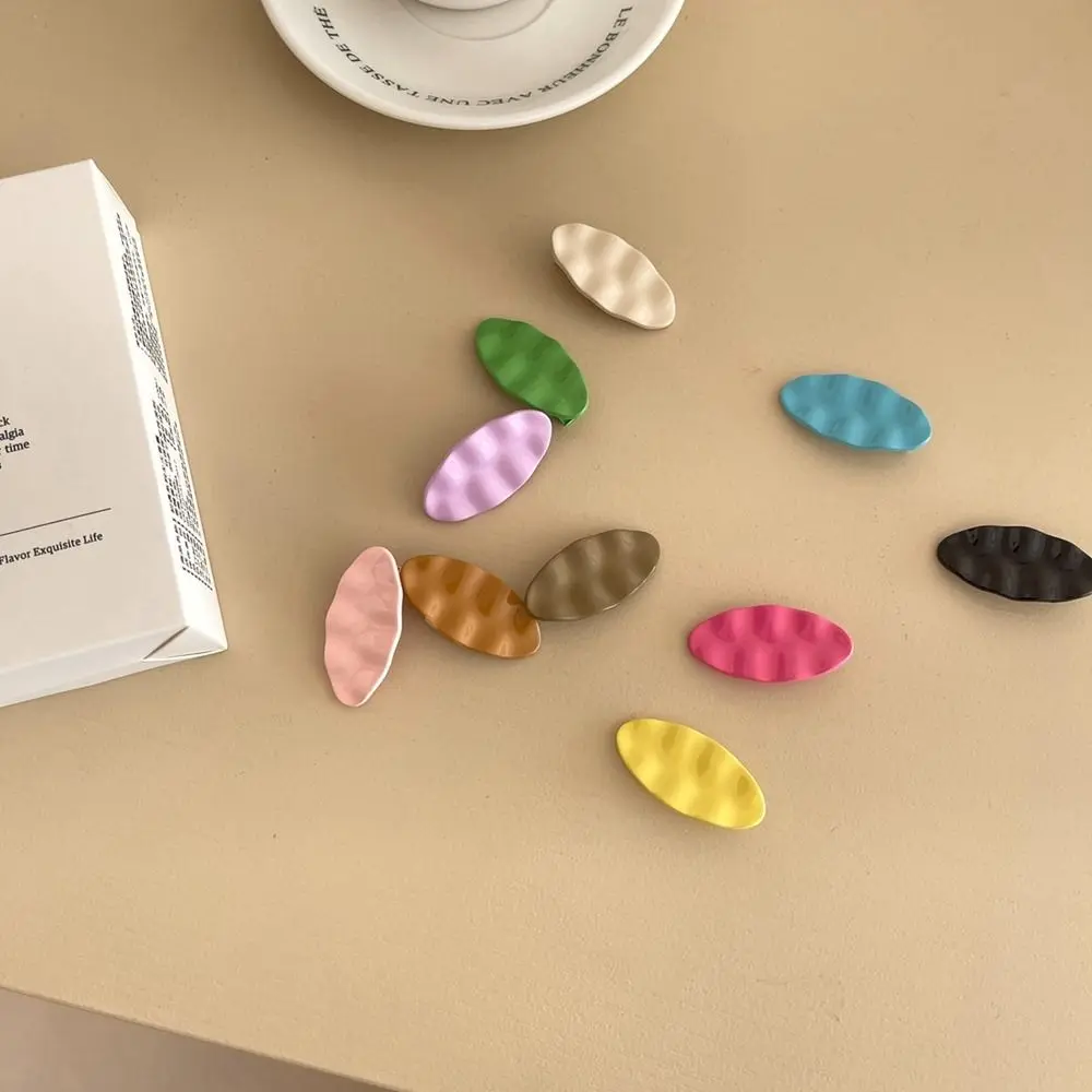 

Geometry Shape Small Hairpin Bangs Clip Oval Female Hair Accessories Metal Hairpin Girl Hair Clip Korean Style Headwear